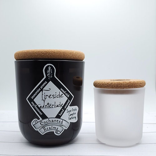enchanted realms fireside interlude fantasy scented candle large size comparison