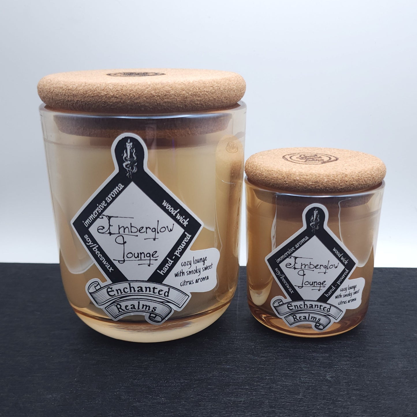Emberglow Lounge Candle – Enchanted Realms by Card Board Tables