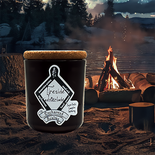 Fireside Interlude Candle – Enchanted Realms by Card Board Tables