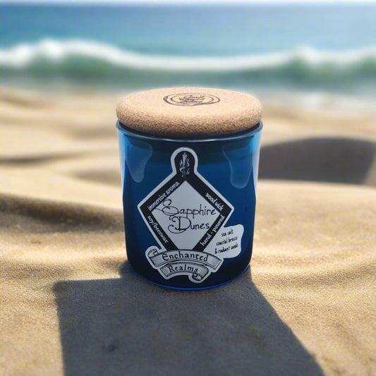 Sapphire Dunes Candle – Enchanted Realms by Card Board Tables
