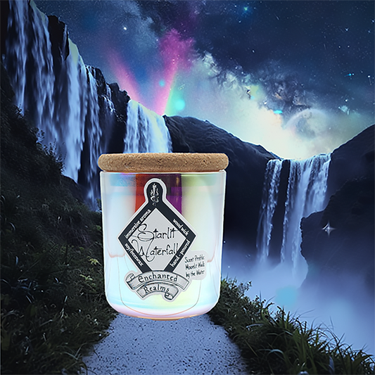 Starlit Waterfall Candle – Enchanted Realms by Card Board Tables