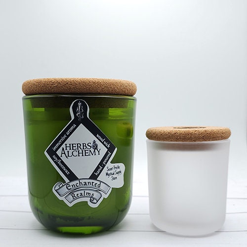 enchanted realms herbs and alchemy fantasy scented large candle