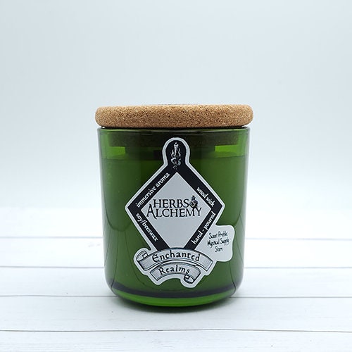 enchanted realms herbs and alchemy fantasy scented candle